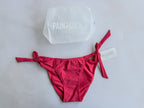 Pain De Sucre Schwarzes seitlich gebundenes Bikinislip in Onyx