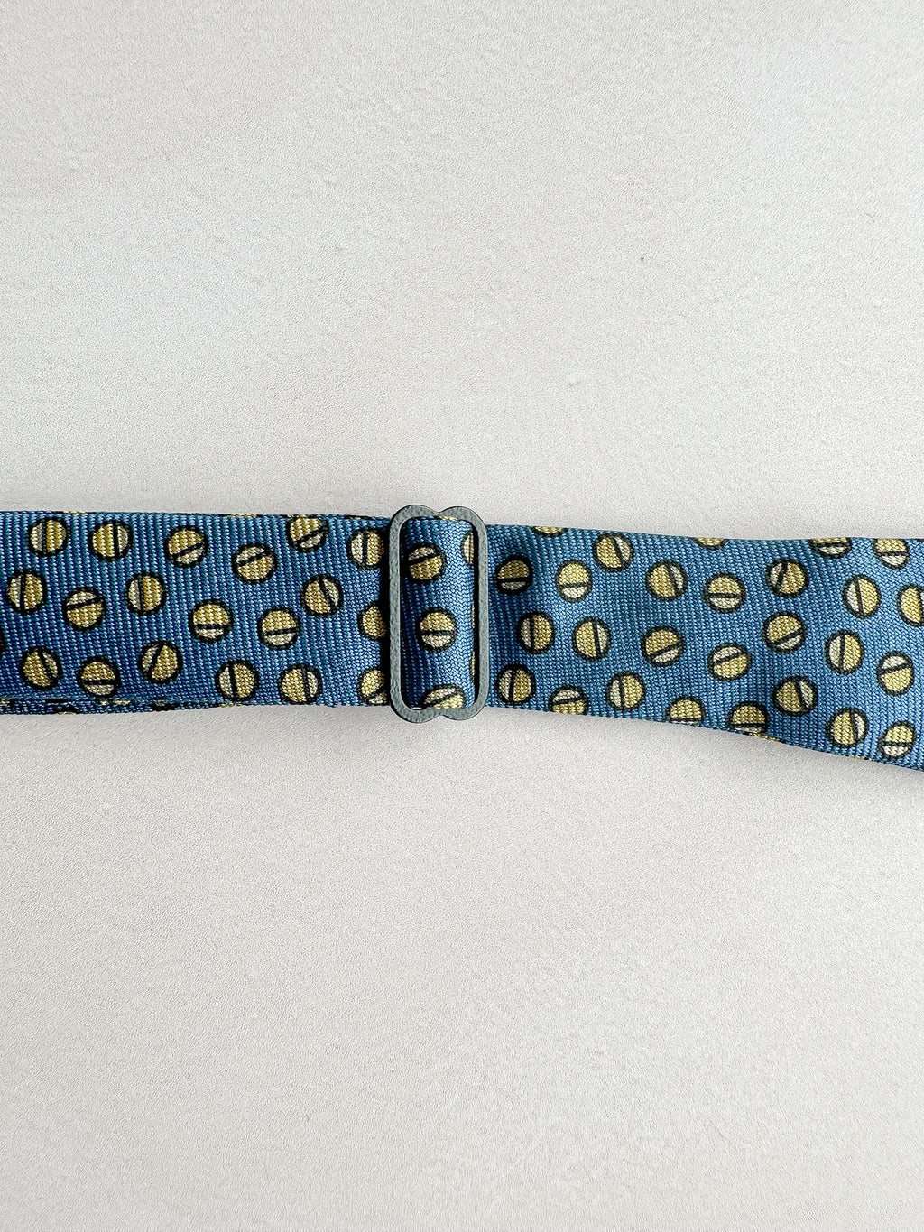 Drake's Blue Circle Print Bowtie
