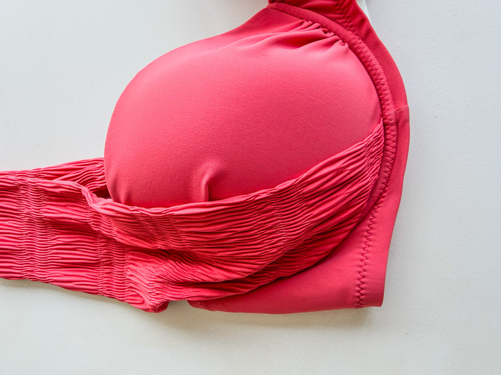 Top de biquíni rosa Django de alças largas PAIN DE SUCRE