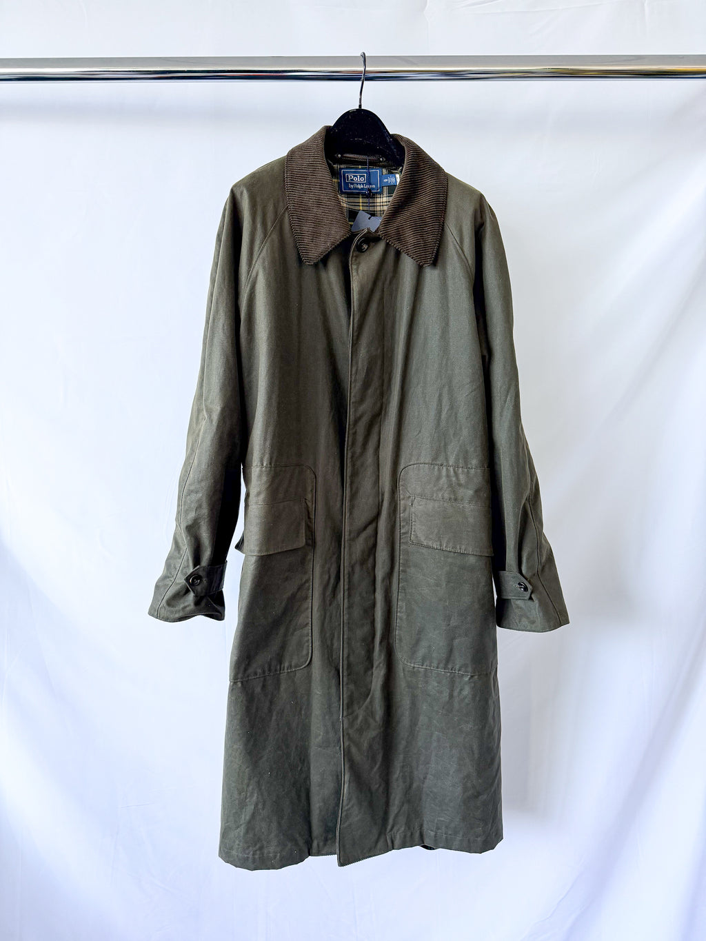 Ralph Lauren Polo Stewart Waxed Oilskin Belted Coat