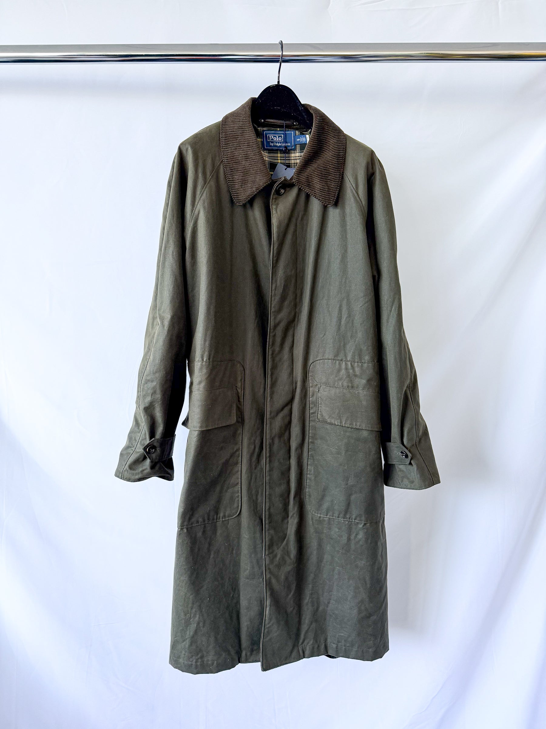 Ralph Lauren Polo Stewart Waxed Oilskin Belted Coat