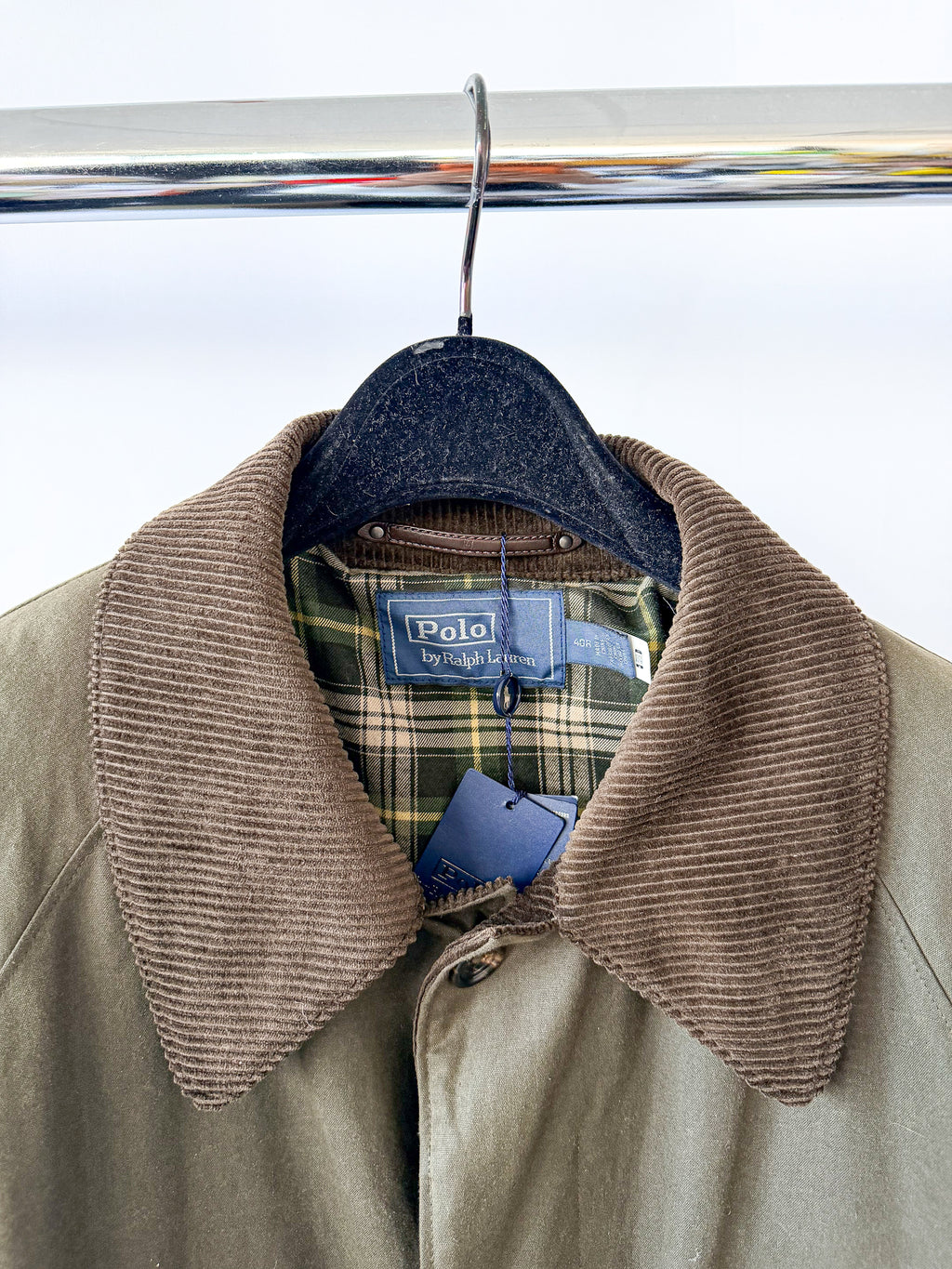 Ralph Lauren Polo Stewart Waxed Oilskin Belted Coat