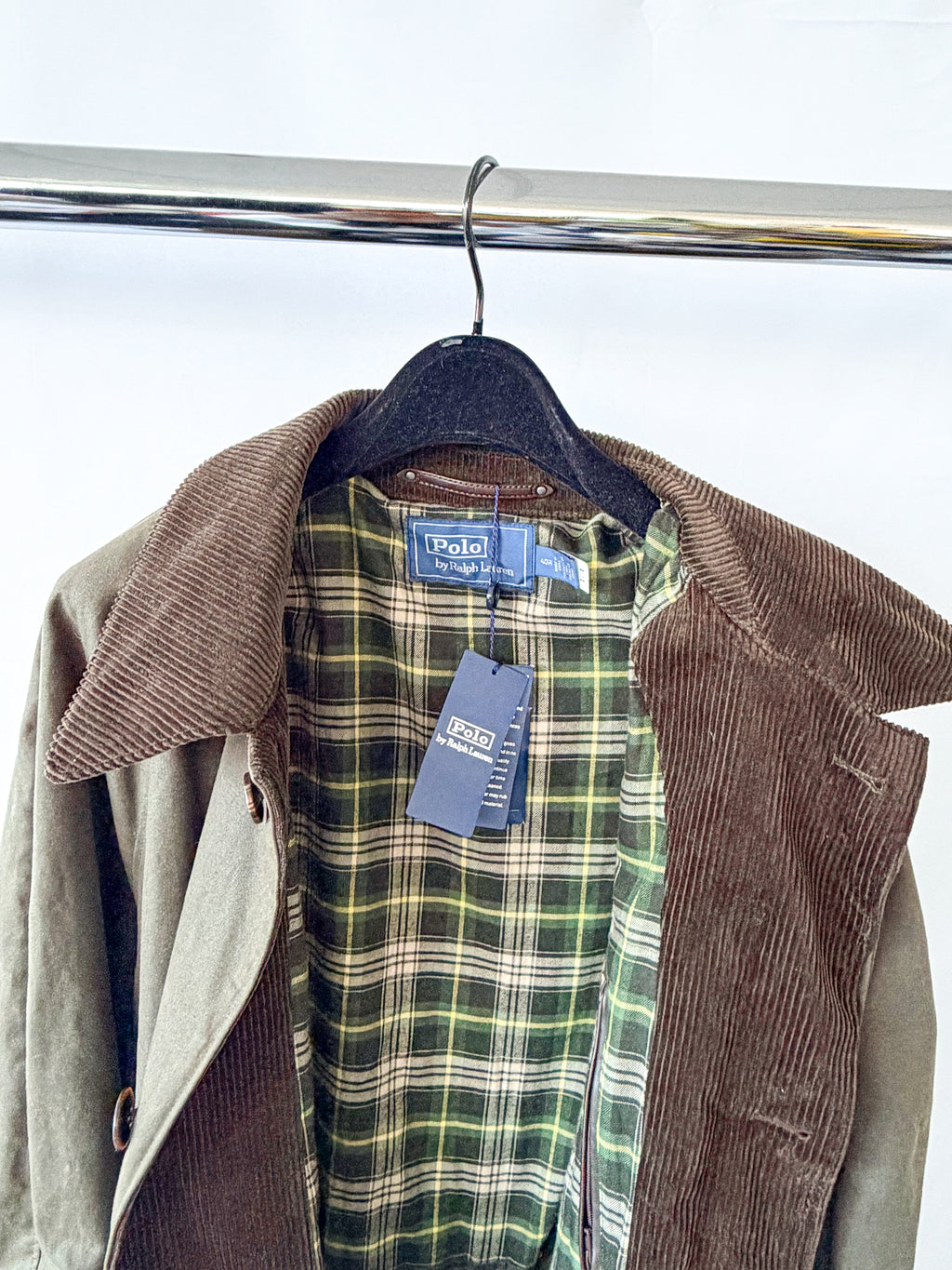 Ralph Lauren Polo Stewart Waxed Oilskin Belted Coat