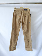 Ralph Lauren Polo Bedford Classic Tan Chino With Embroidered