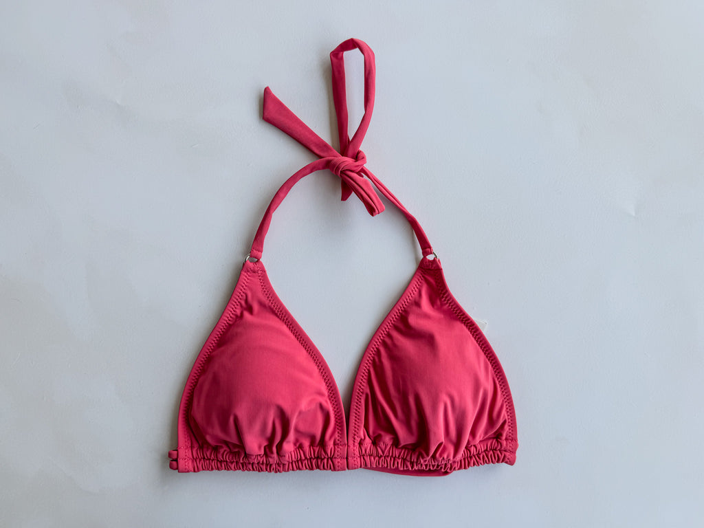 Haut de maillot de bain rose Pain De Sucre, modèle Helia Halter
