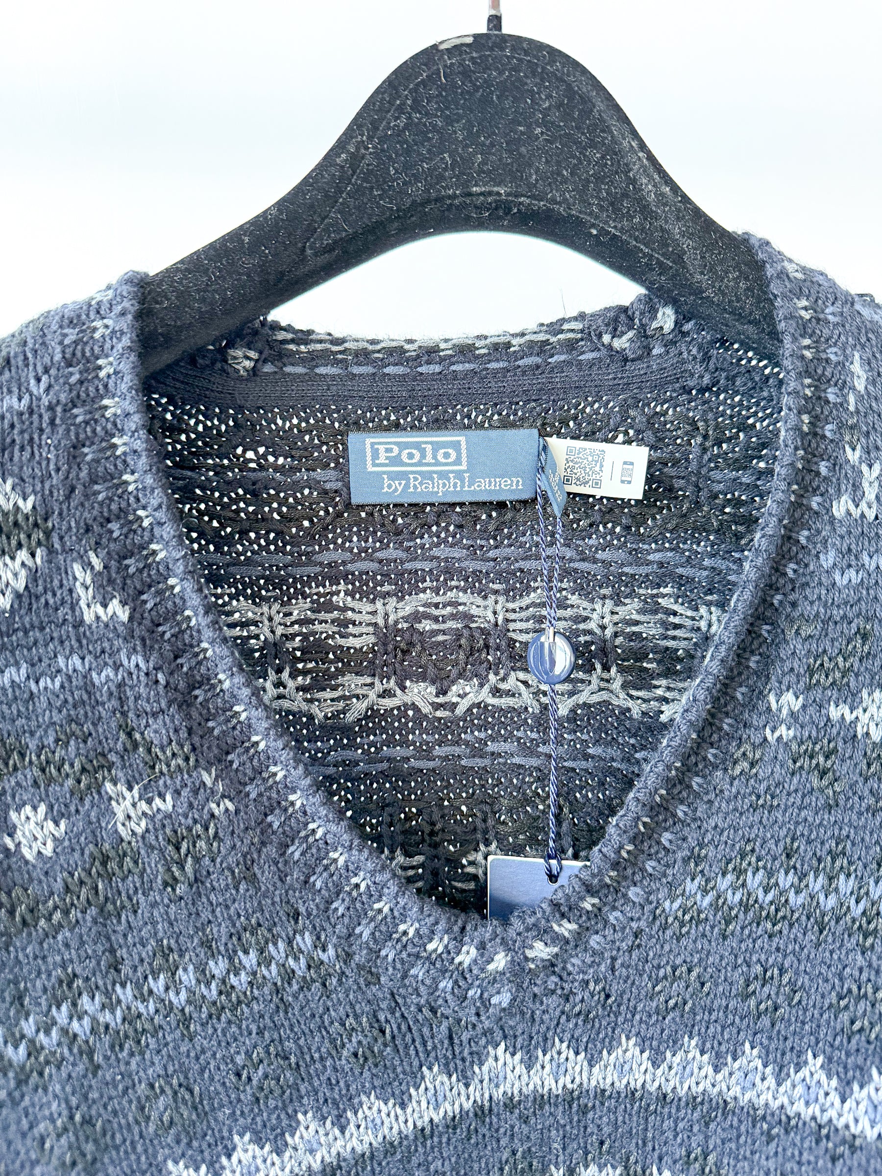 Ralph Lauren Polo Fair Isle Cotton Blend Sleeveless Jumper