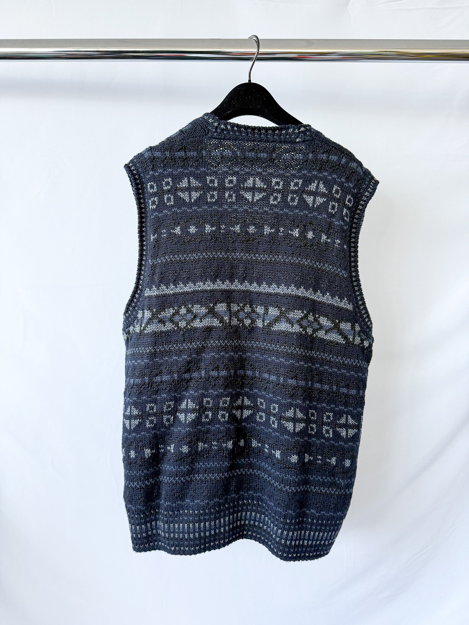 Ralph Lauren Polo Fair Isle Cotton Blend Sleeveless Jumper