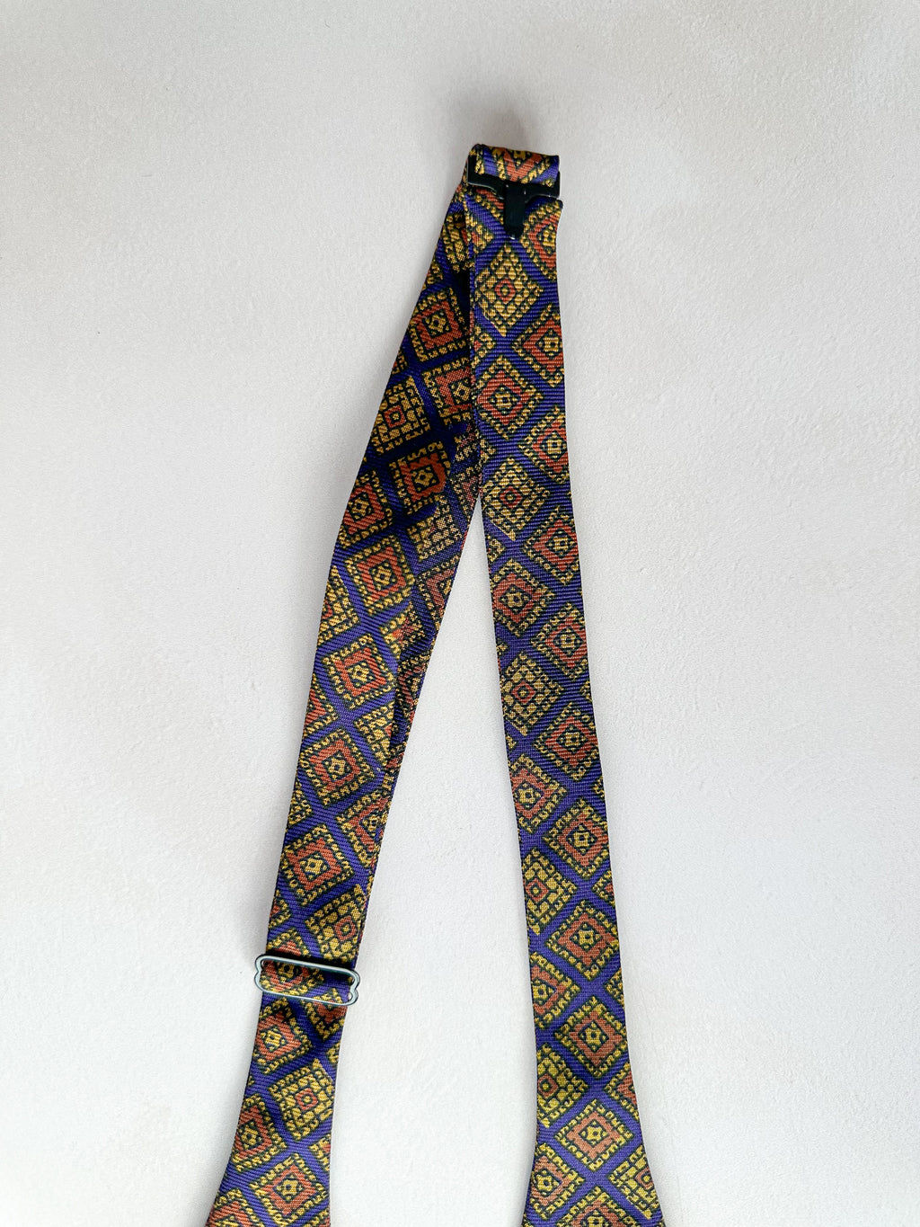 Drake's Diamond Foulard Purple Butterfly Bowtie