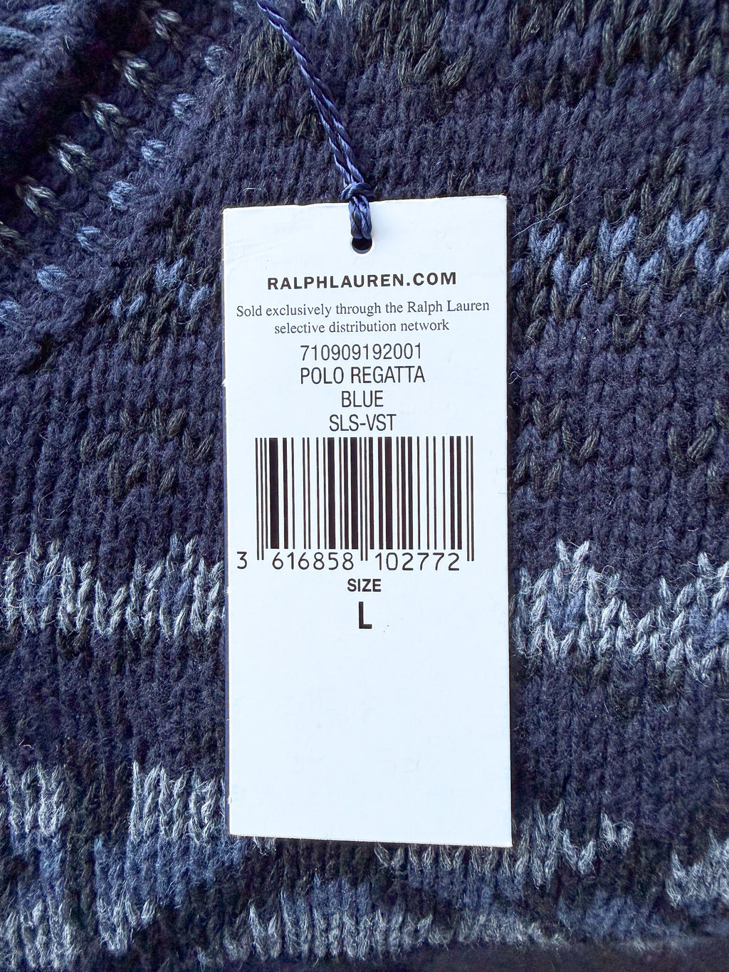 Ralph Lauren Polo Fair Isle Cotton Blend Sleeveless Jumper