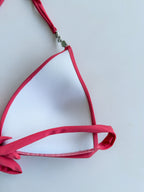 Pain De Sucre Pink Jewel Detail Bikini Top in Elan