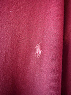 Ralph Lauren Polo Burgundy Merino Jumper