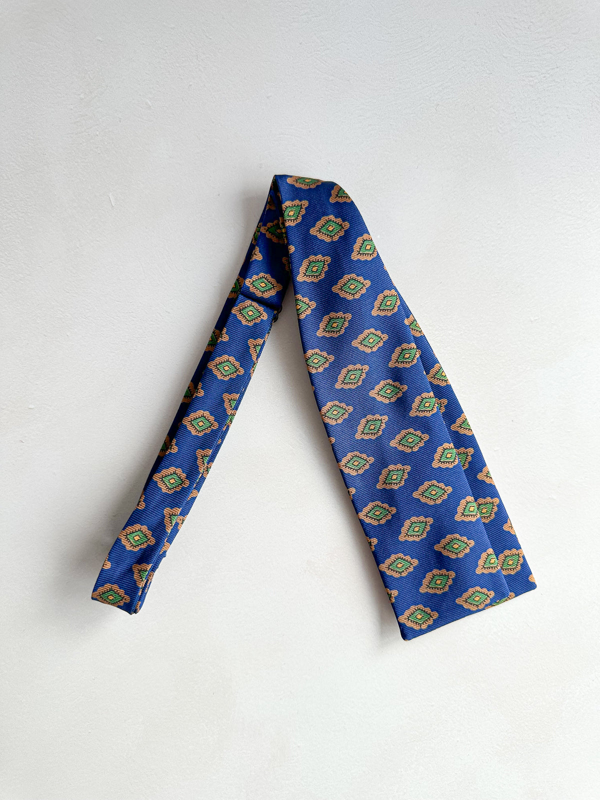 Mustard Brown Diamond Silk Bowtie