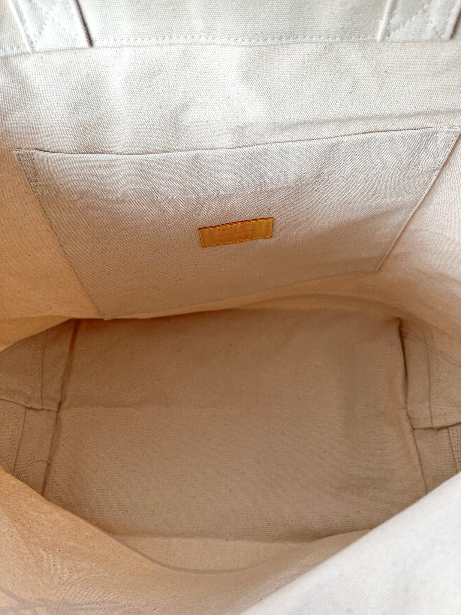 Drake's Ecru Extra Large Tote Bag Andreotti & Baribeaud Jour De Marche