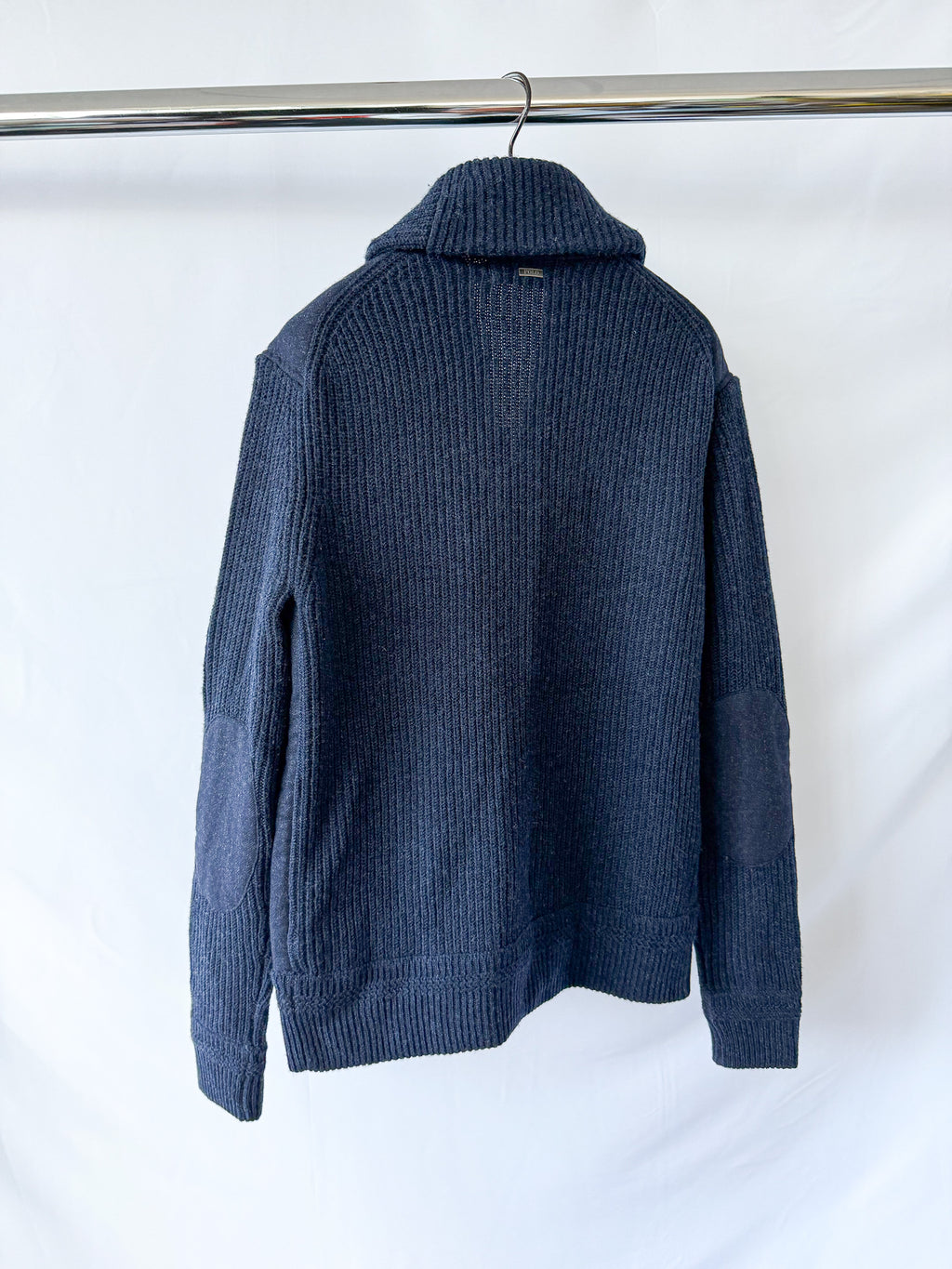 Ralph Lauren Polo Shawl Navy Wool Cardigan