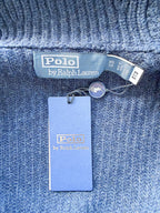 Ralph Lauren Polo Shawl Navy Wool Cardigan