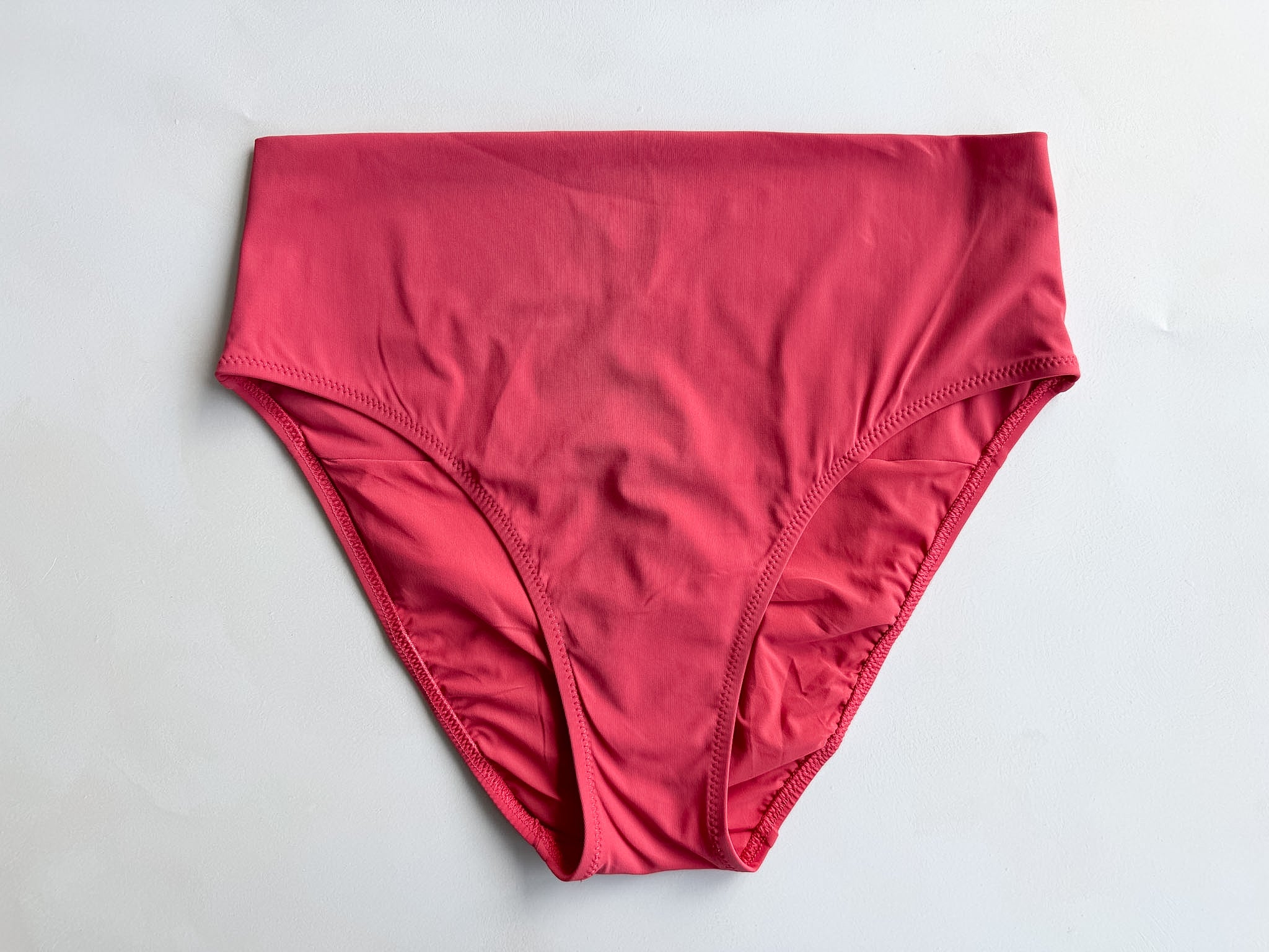 Pain De Sucre Pink High Waist Foldover Bikini Bottom in Tobago