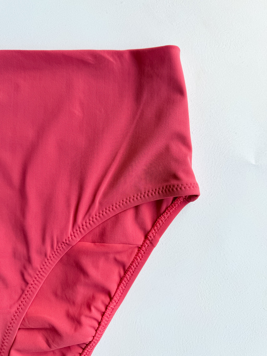 Pain De Sucre Pink High Waist Foldover Bikini Bottom in Tobago