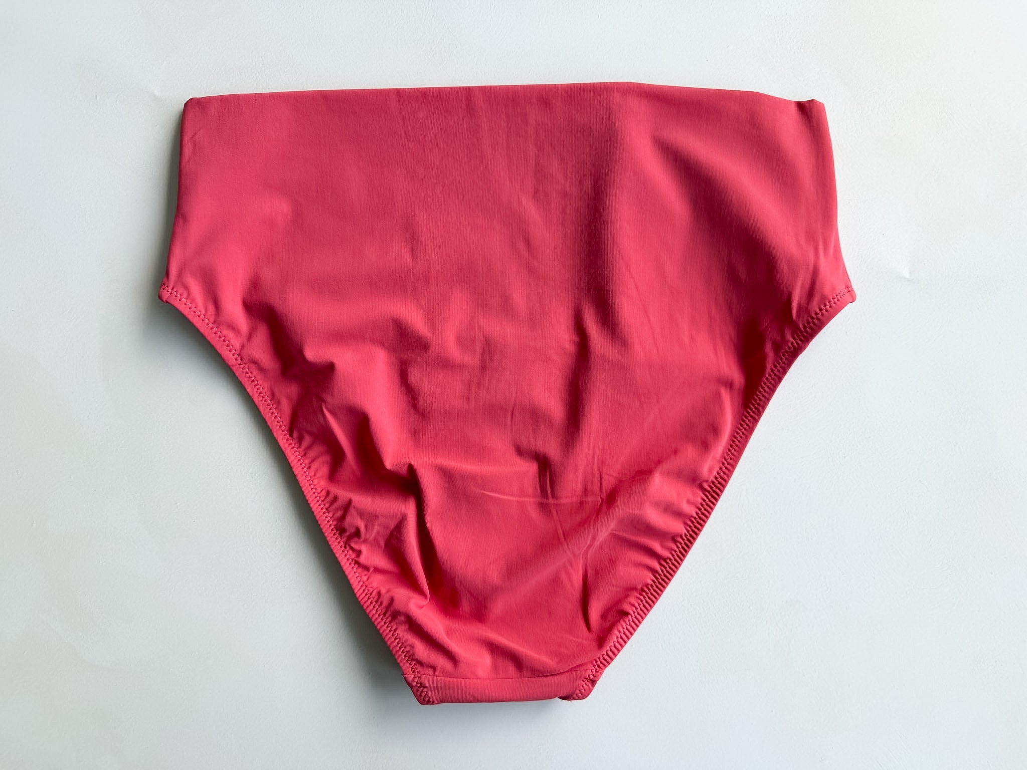 Pain De Sucre Pink High Waist Foldover Bikini Bottom in Tobago