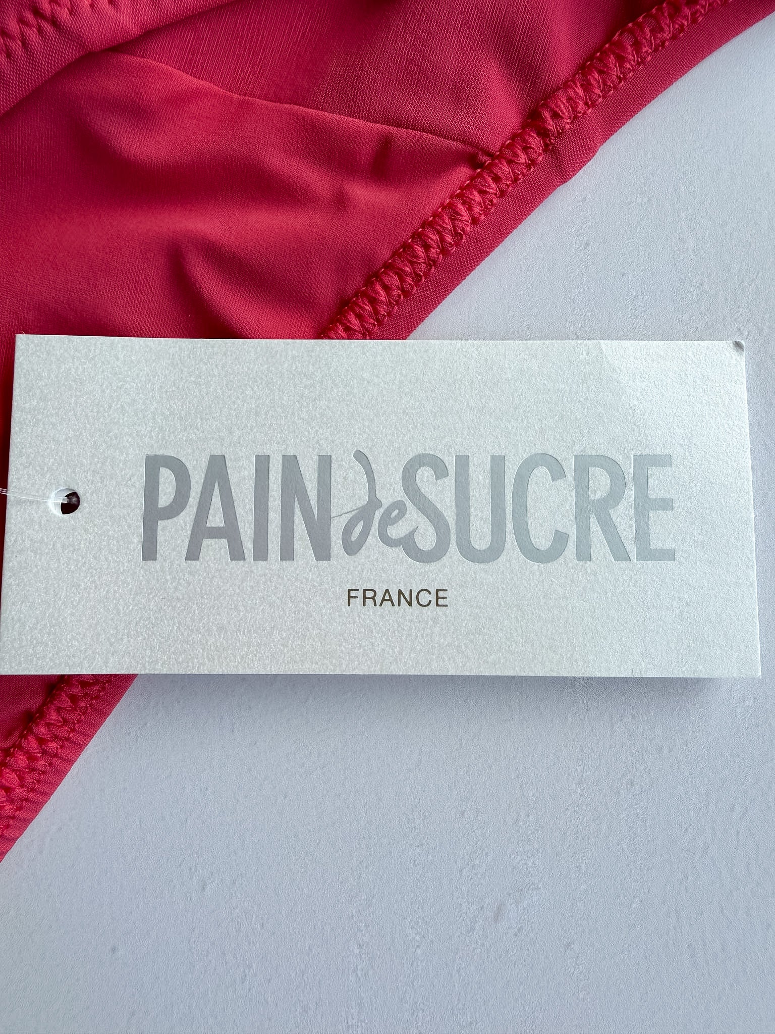 Pain De Sucre Pink High Waist Foldover Bikini Bottom in Tobago