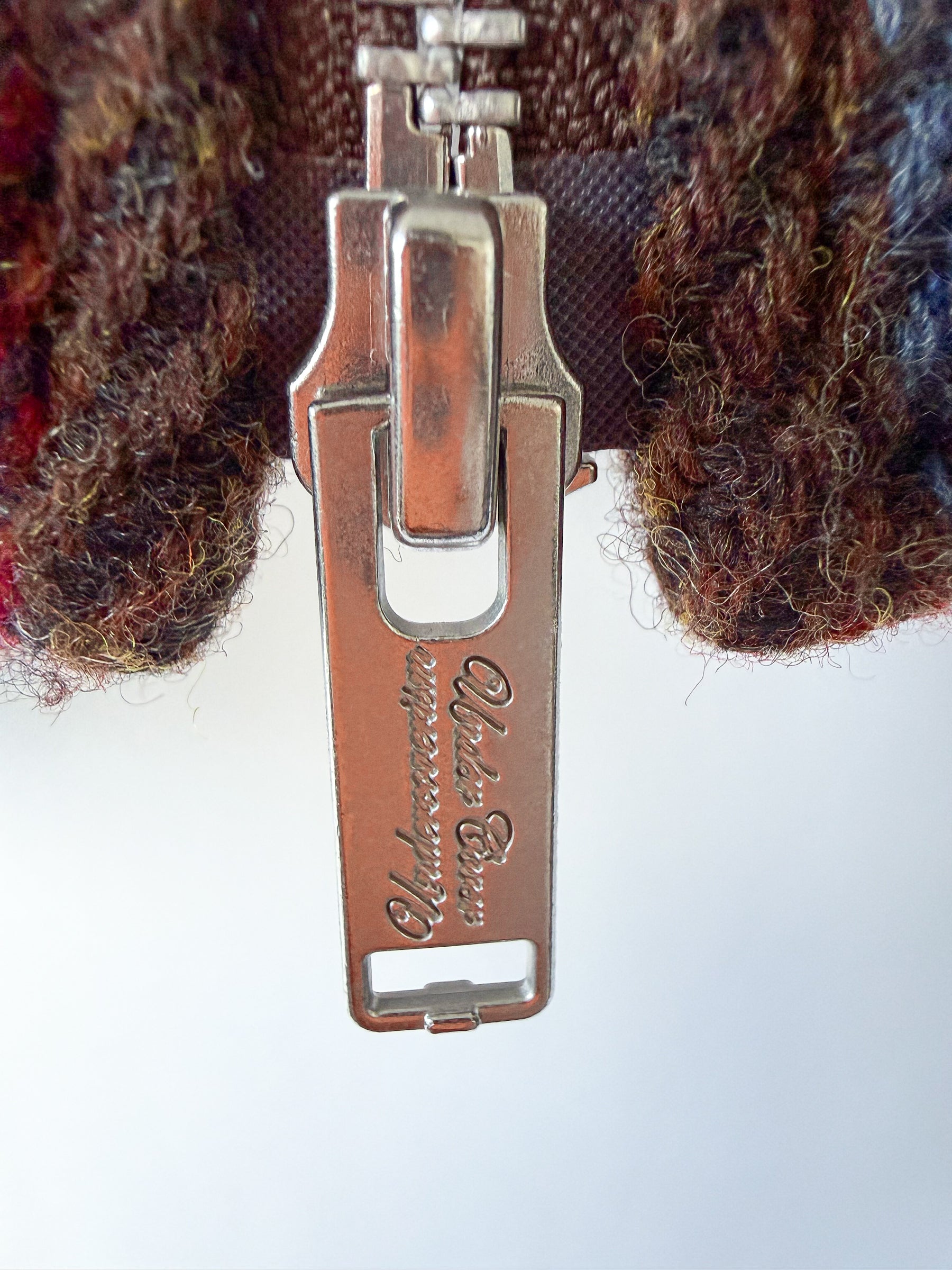 Veste à carreaux en laine marron UNDERCOVER