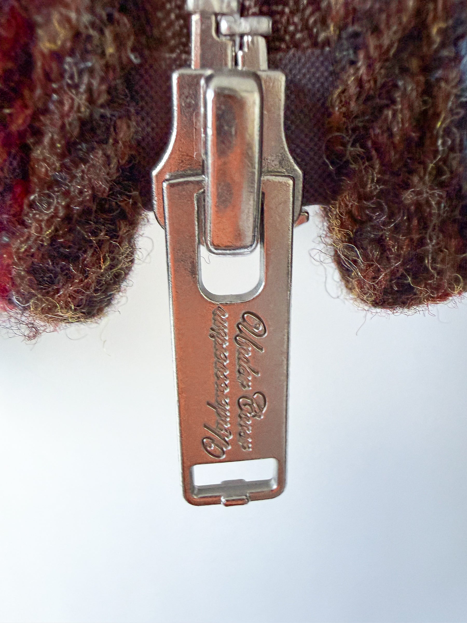 Veste à carreaux en laine marron UNDERCOVER