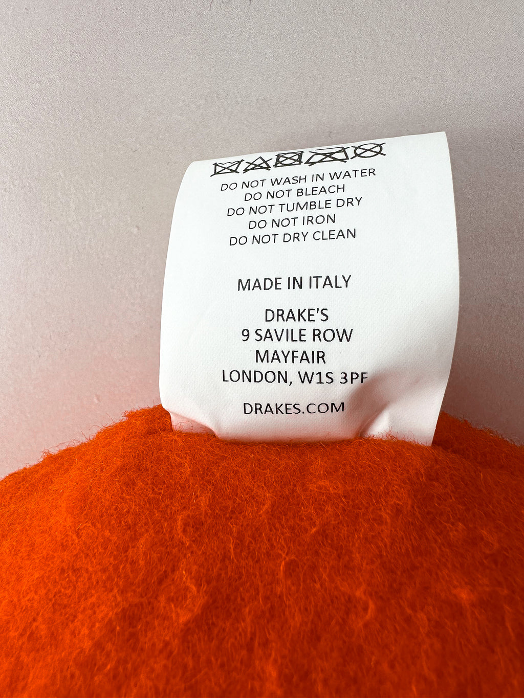 Drake's Saxophone Casentino Wool Plush