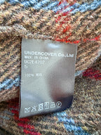 Veste à carreaux en laine marron UNDERCOVER