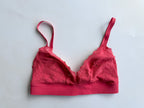 Pain De Sucre Divine Pink Lace Triangle BH