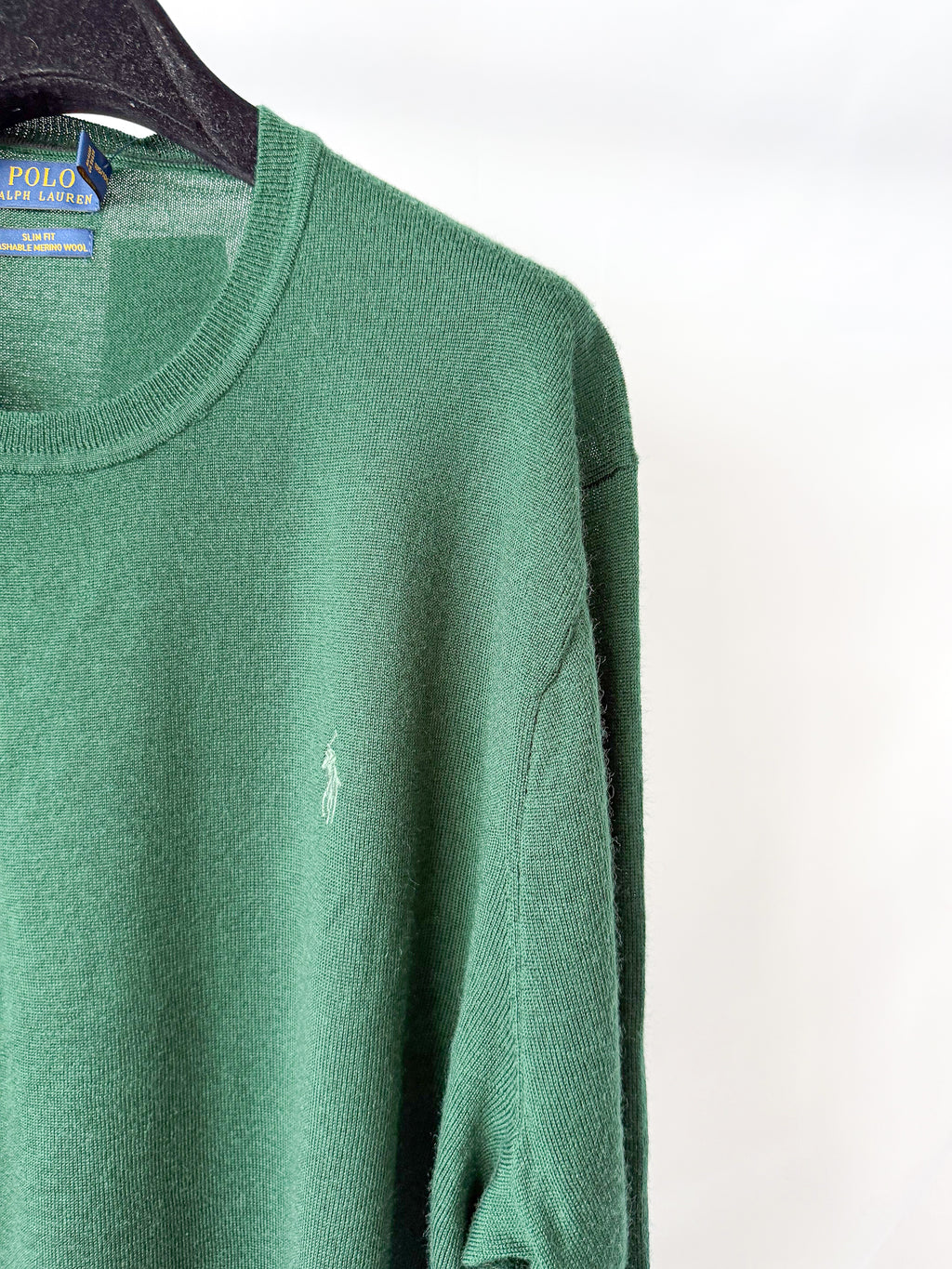 Ralph Lauren Polo Green Merino Jumper