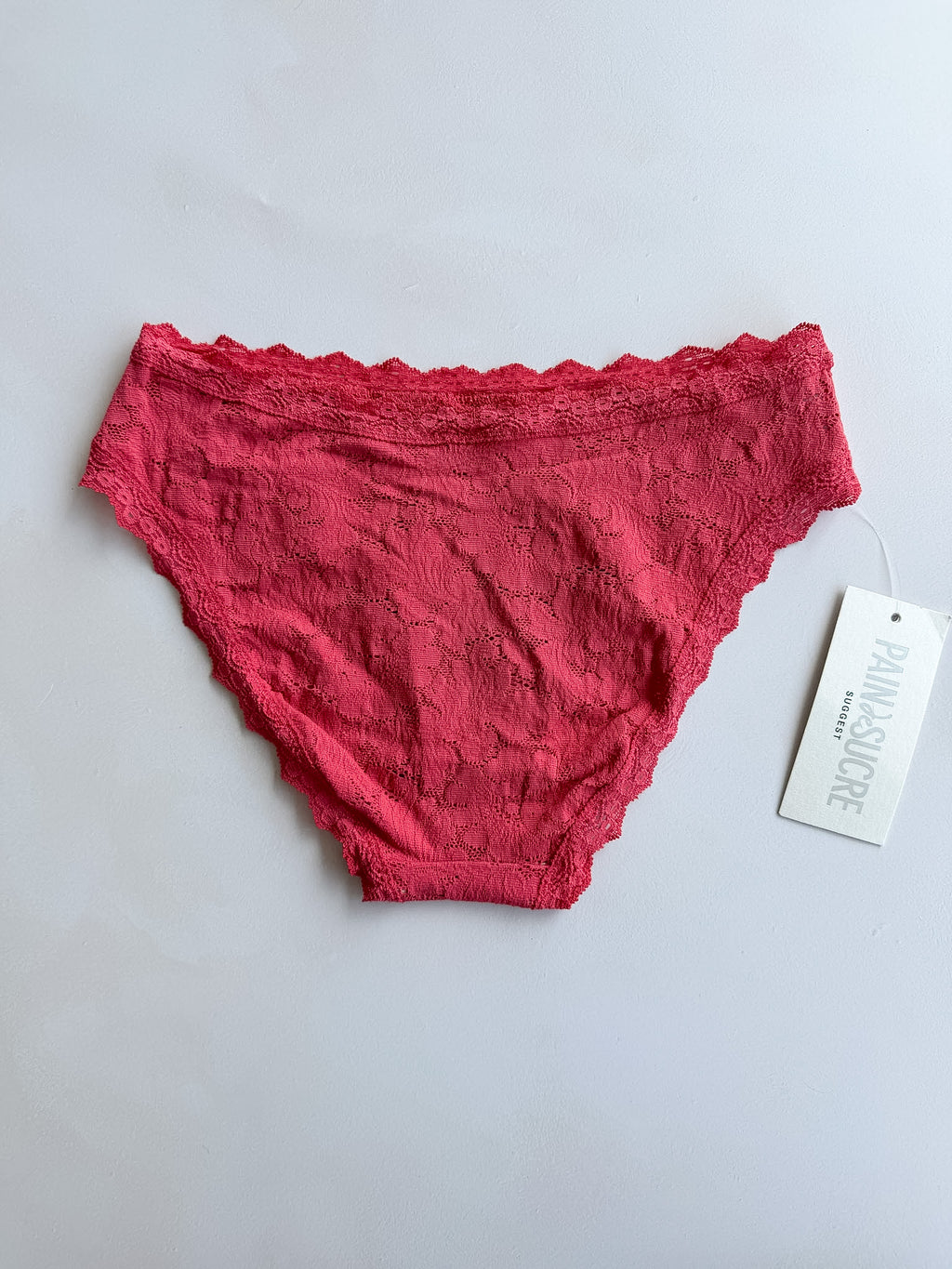 Pain De Sucre Blush Pink Lace Knickers Panties in Toya
