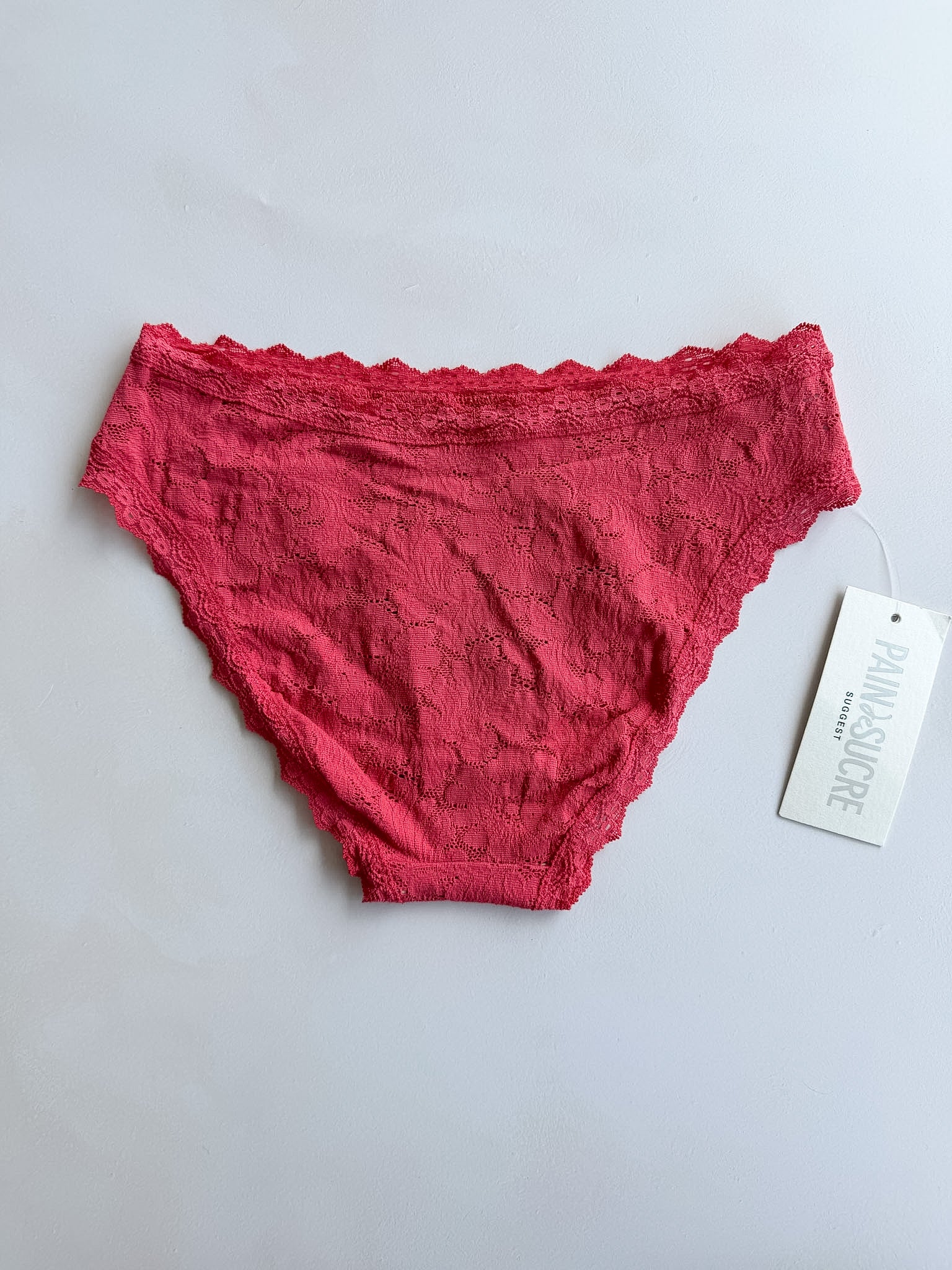 Pain De Sucre Blush Pink Lace Knickers Panties in Toya