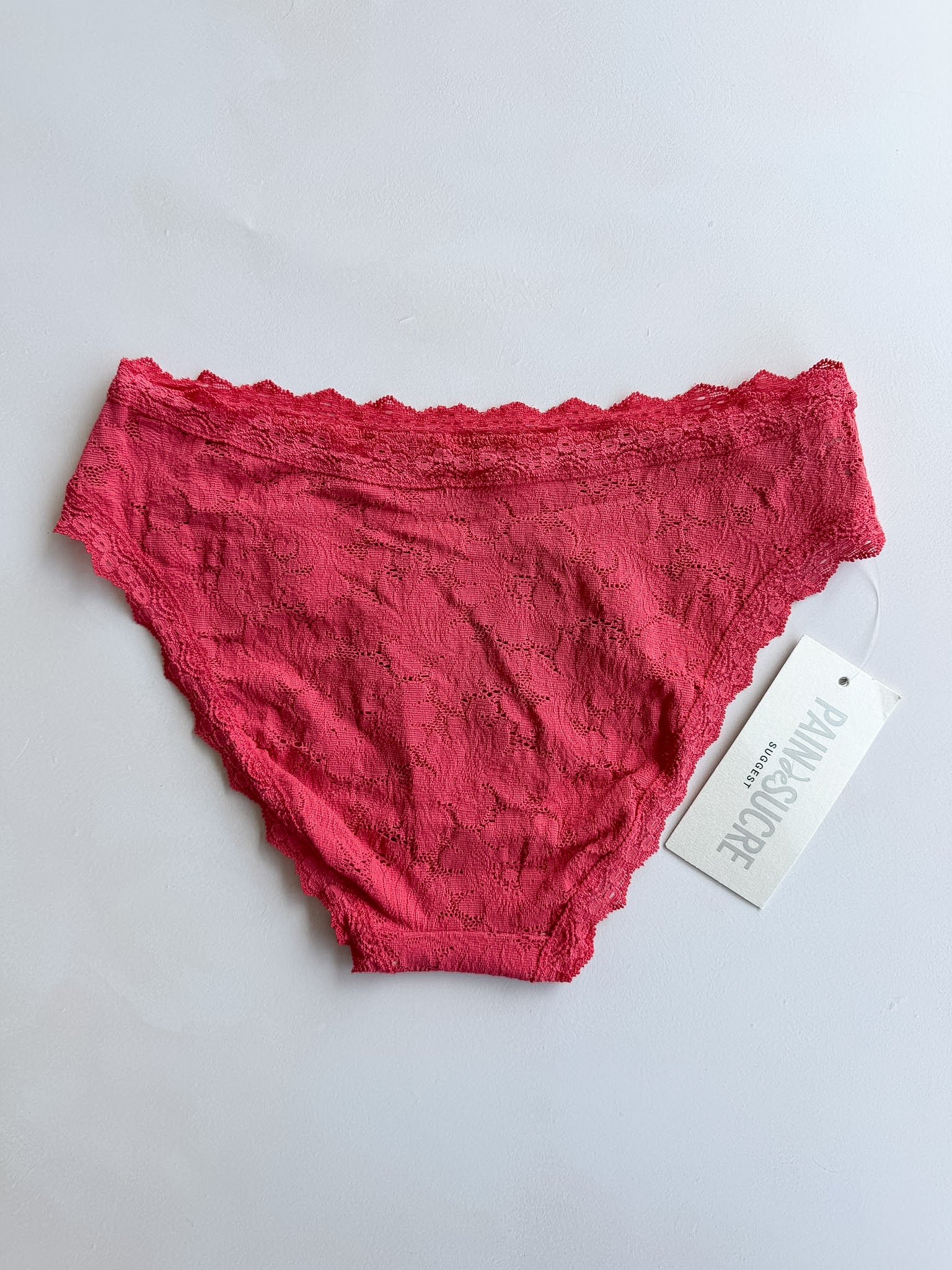 Pain De Sucre Blush Pink Lace Knickers Panties in Toya