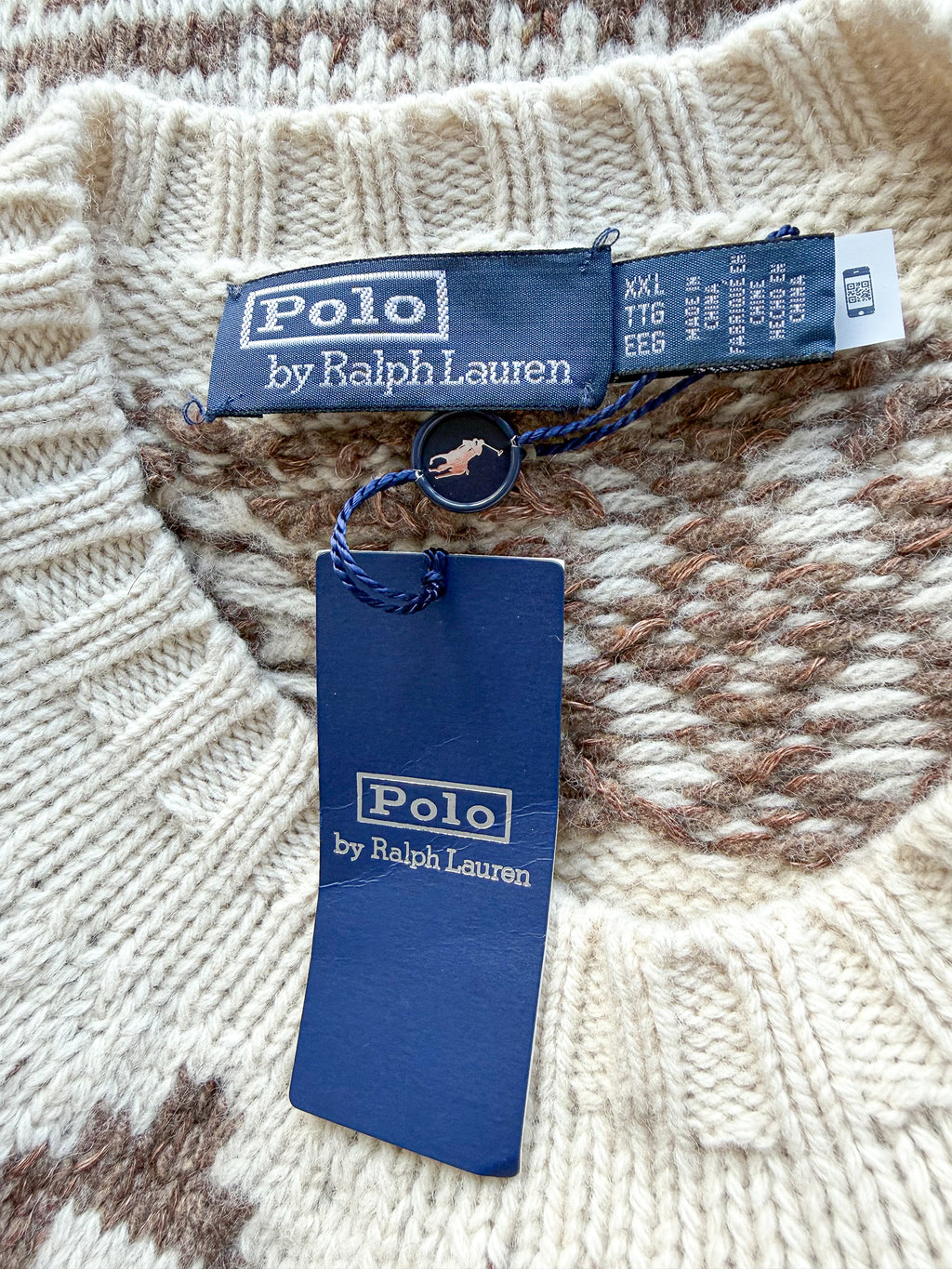 Ralph Lauren Polo Plaid Wool Linen Jumper