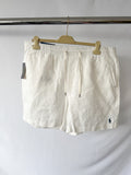 Ralph Lauren Classic Fit Prepster White Linen Shorts