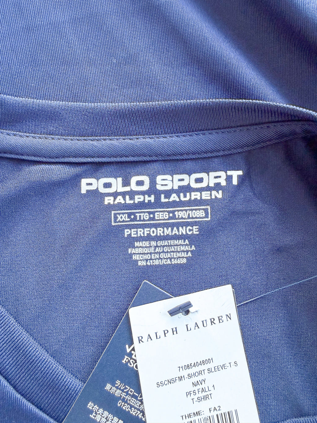 Ralph Lauren Polo Sports Navy Spell Out Tee