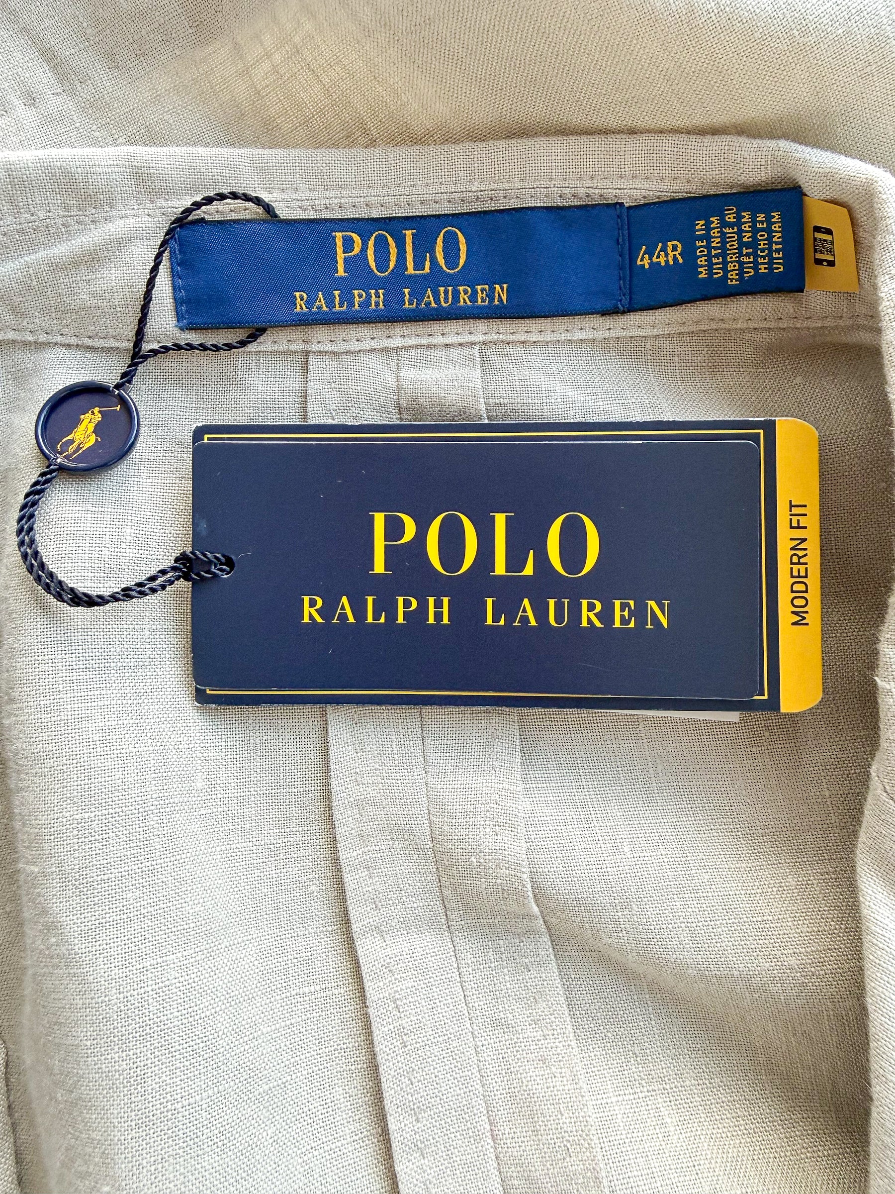 Ralph Lauren Classic Beige Linen Blazer