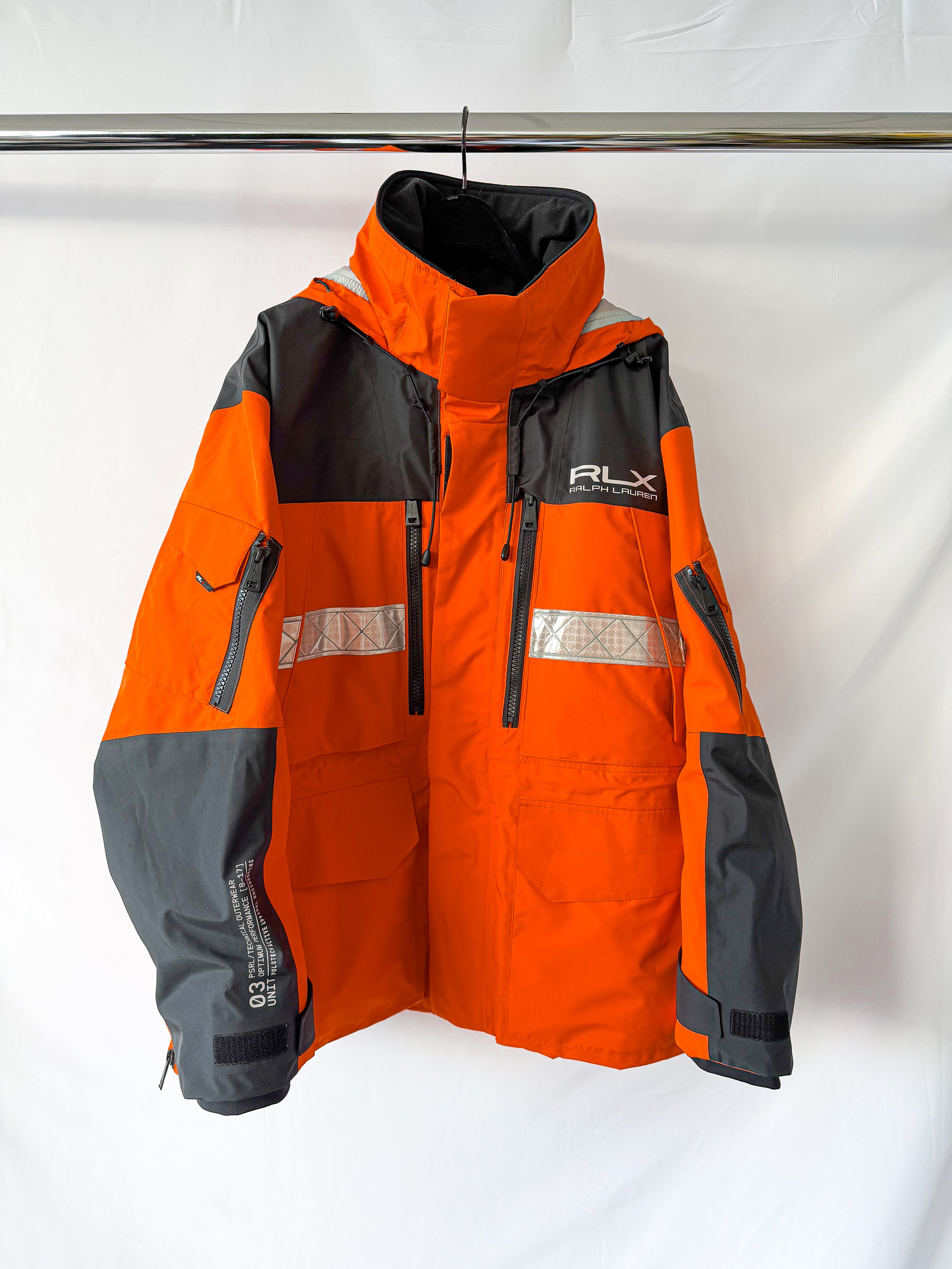 Ralph Lauren RLX Water Repellent Hooded Jacket Orange