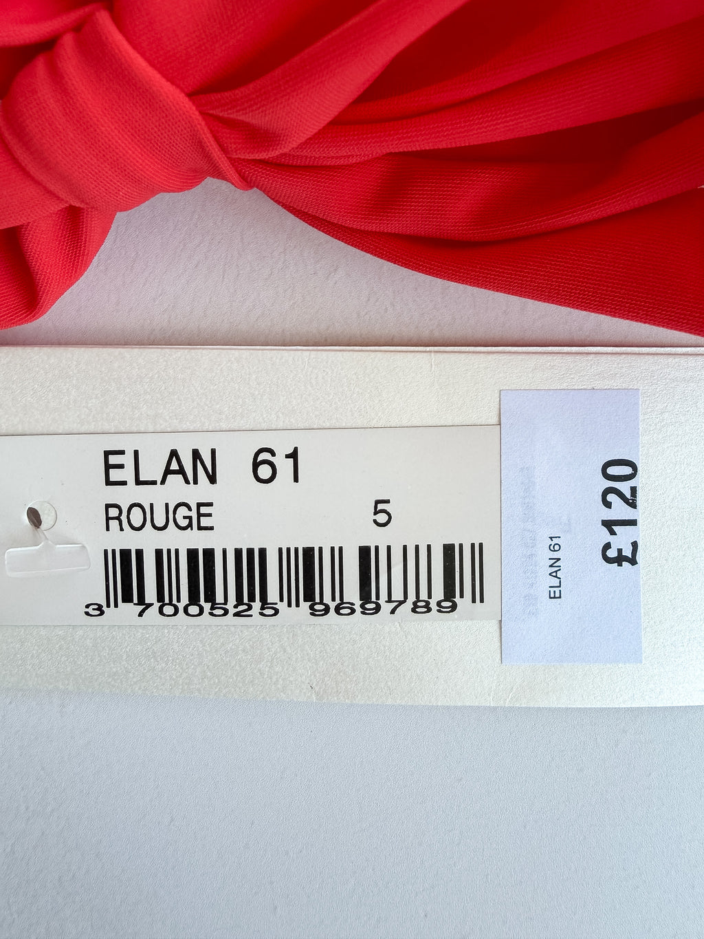 Pain De Sucre Red Halterneck Tie-Up Bikini Top in Elan