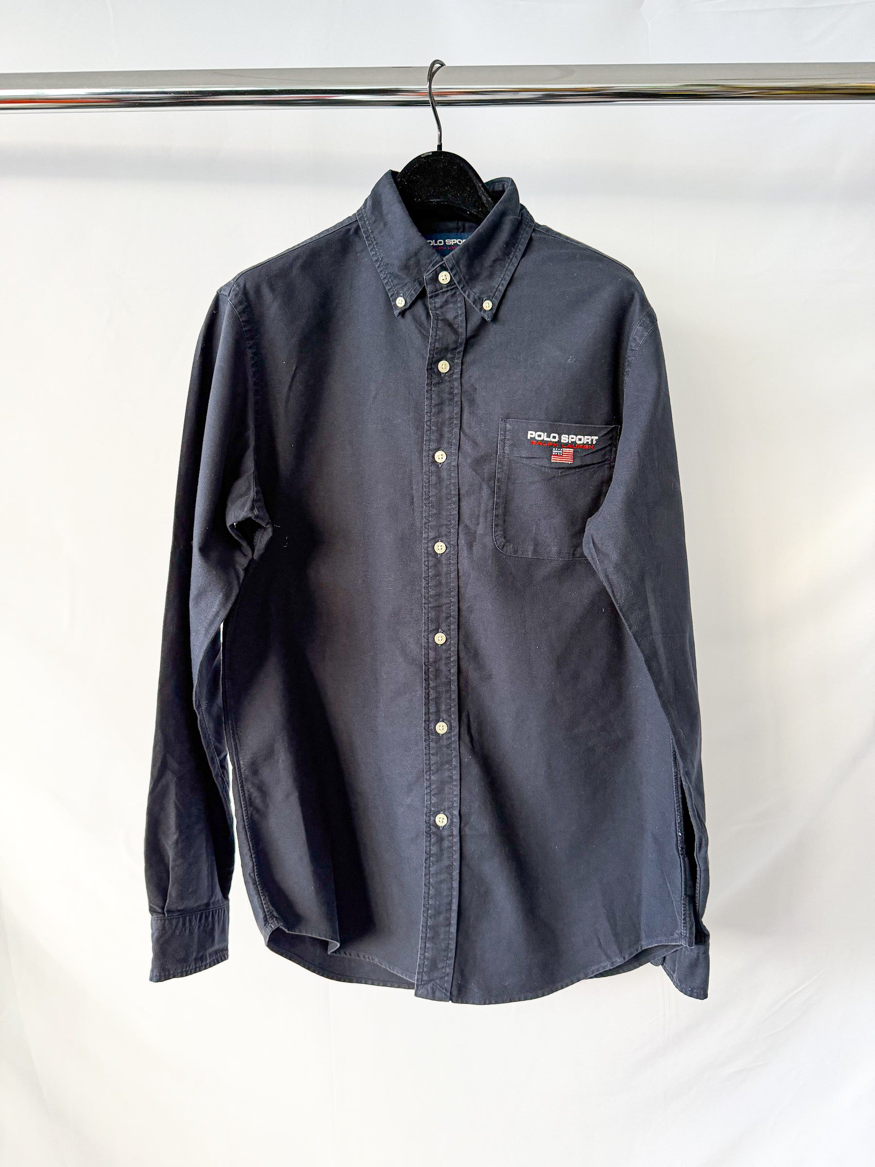 Ralph Lauren Polo Short Navy Oxford Shirt