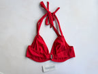 Pain De Sucre rotes Bikini-Oberteil mit doppelten Trägern Iquito