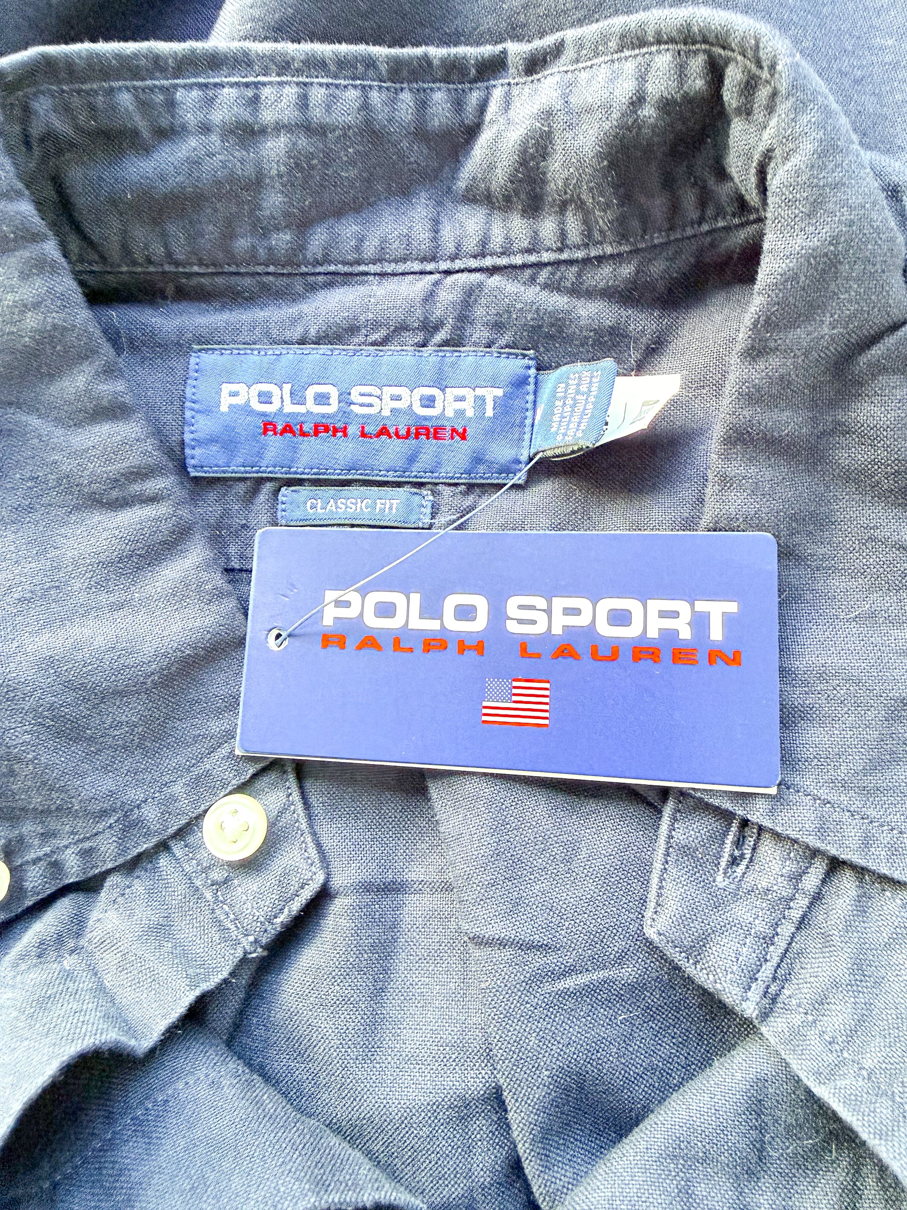 Ralph Lauren Polo Short Navy Oxford Shirt