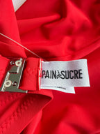 Pain De Sucre rotes Bikini-Oberteil mit doppelten Trägern Iquito