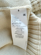 Maison Margiela Beige Fisherman Wool Cable Knit Jumper Sweater