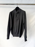 MAISON MARTIN MARGIELA Black Cotton Wool Jumper Polo