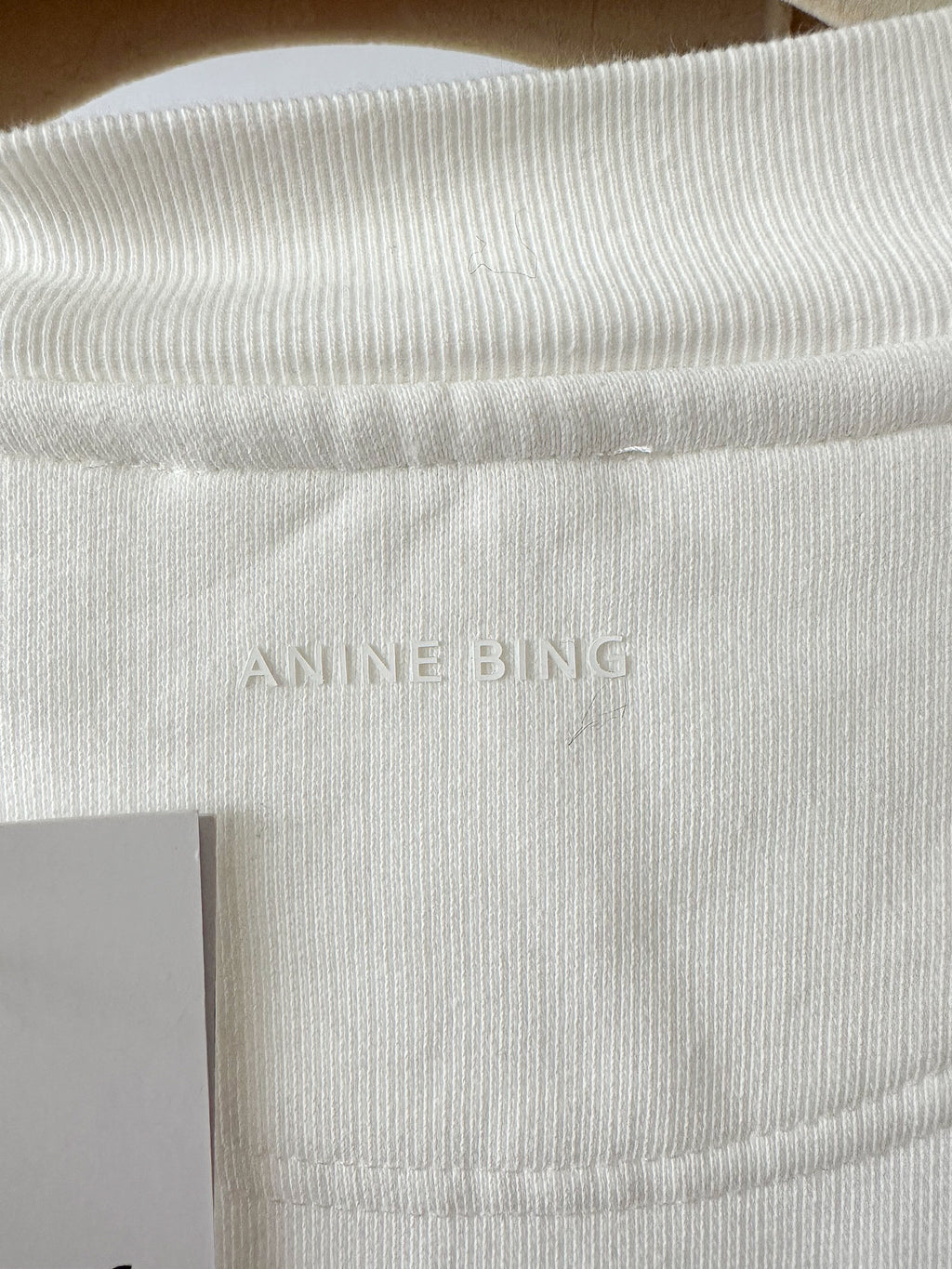 Anine Bing Jay Printed Cotton Short Sleeve Sweatshirt