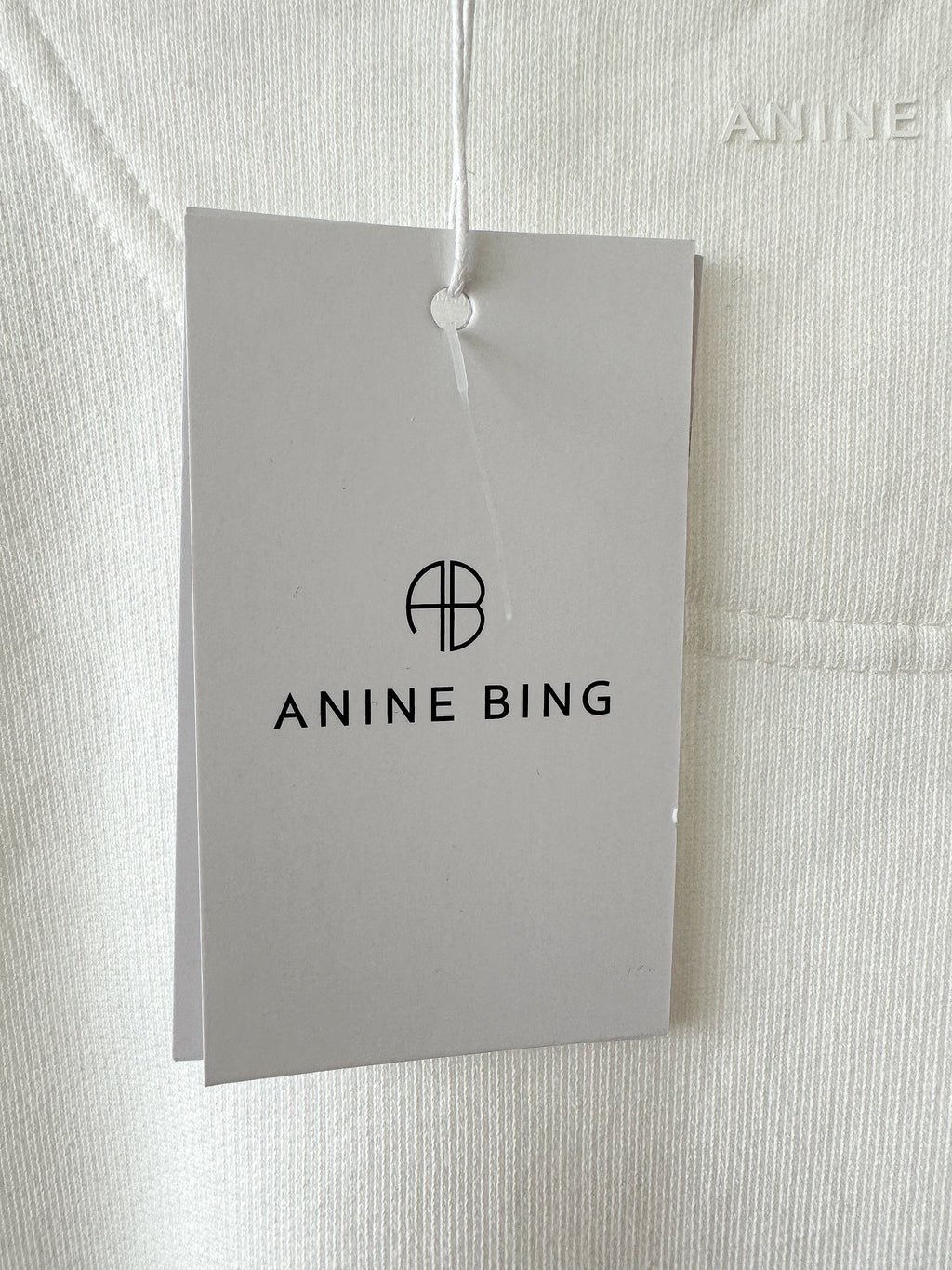 Anine Bing Jay Printed Cotton Short Sleeve Sweatshirt