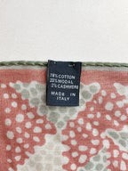 Drake's Red Cream Green Geometric Pocket Square