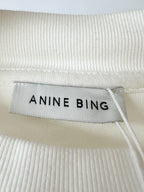 Anine Bing Jay Printed Cotton Short Sleeve Sweatshirt