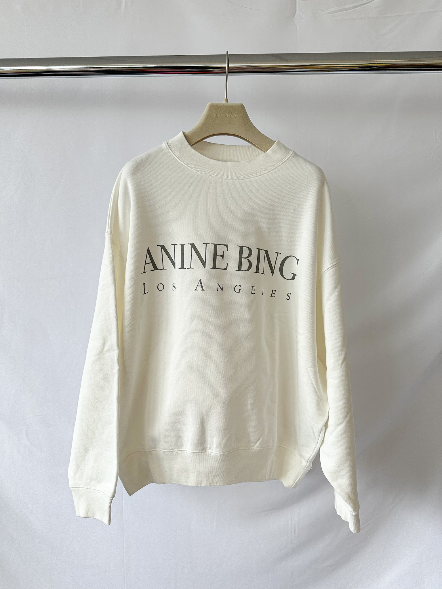 Anine Bing Jaci Los Angeles Relaxed Cotton Jersey Sweatshirt