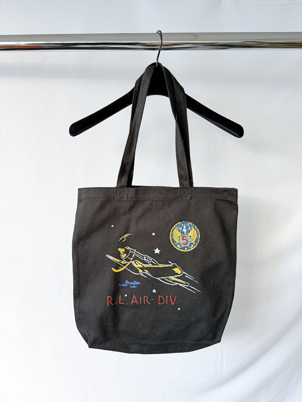 Ralph Lauren Polo Tote Bag R.L Air Division Black